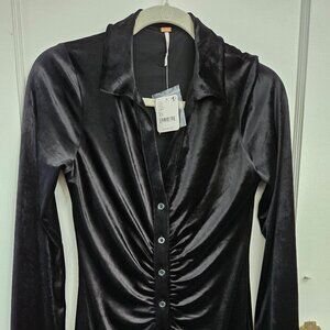 NWT Free People Velvet Mini Dress